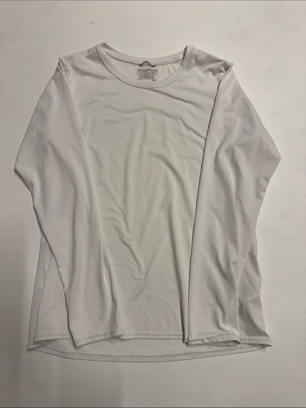 Patagonia Capilene Cool Daily - White Long-Sleeve Women’s 50 SPF stretch Top